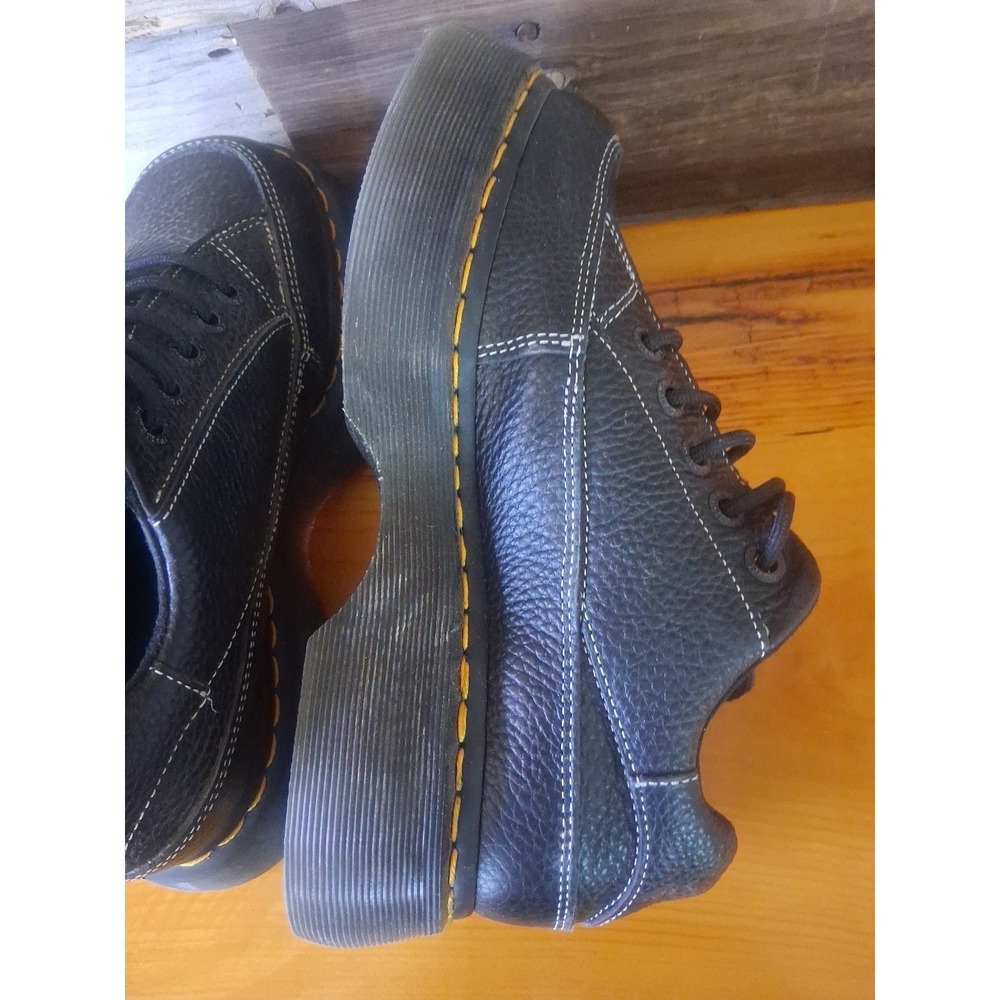 DR. MARTENS - Women Buzz 5-Eye Milled Napa Leather Shoes Size 7 - Picture 4 of 10